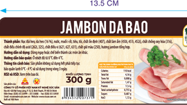 Nhãn Jambon Da Bao - 300g